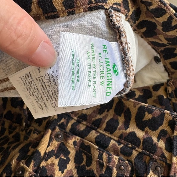 J.Crew 9” High-Rise Leopard Skinny Jeans – Size 26 - Picture 7 of 8